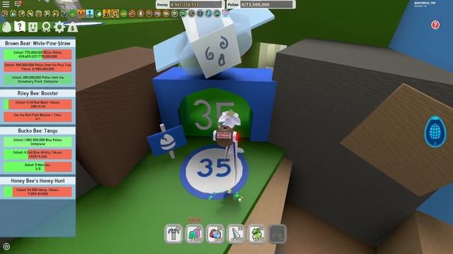 100 квест!!! MYTHIC EGG ОТ BROWN BEAR В Bee Swarm Simulator!!!!