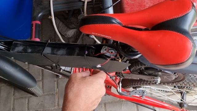 Электровелосипед из велика и электросамоката