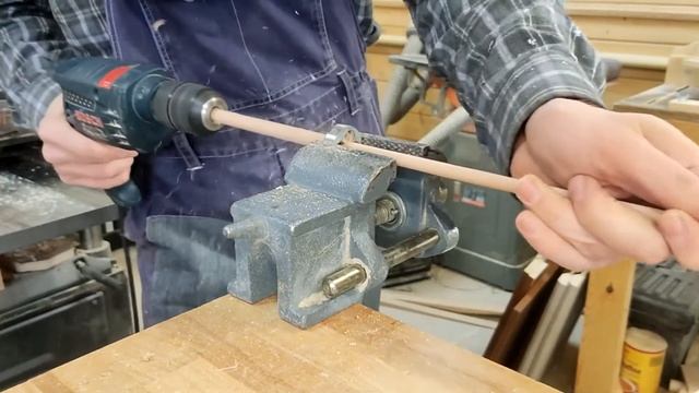 Как просто сделать круглые палочки и шканты