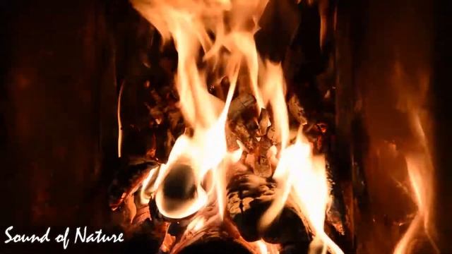 Огонь в печи - расслабляющее видео. Звук костра