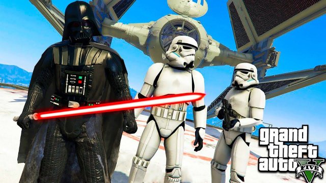 ДАРТ ВЕЙДЕР ВЕРНУЛСЯ ЗВЕЗДНЫЕ ВОЙНЫ В ГТА 5 МОДЫ! ОБЗОР МОДА В GTA 5 ВИДЕО MODS
