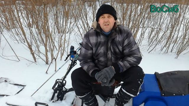 мотобуксировщик по глубокому снегу