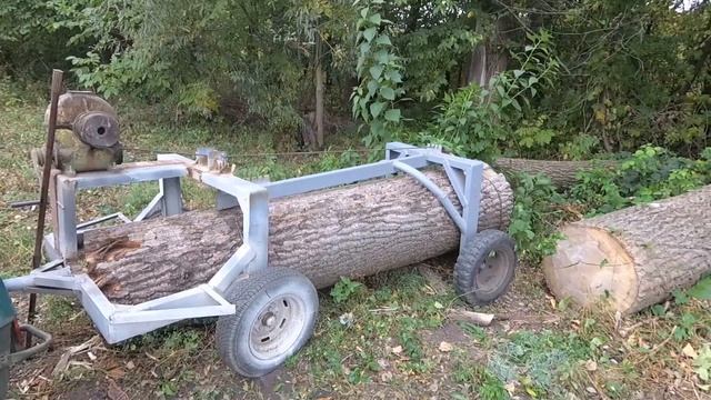 Трелевочная тележка для перевозки бревен (доработки)