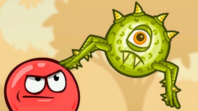 Несносный КРАСНЫЙ ШАР 5. Серия 15. Бой с пауком. Опять Мультик ИГРА Red Ball 5 н.mp4