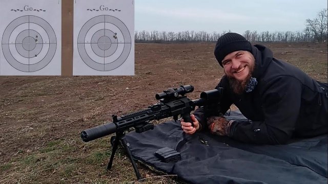 Сайга-308 исп.46 с прикладом DLG Tactical - стрельба в сильный ветер!