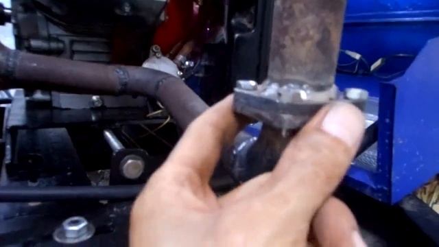 Глушитель на минитрактор с мотором F190 (15л.с)