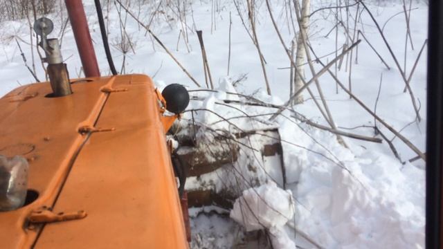 Дт 75 лучший трактор для снега!