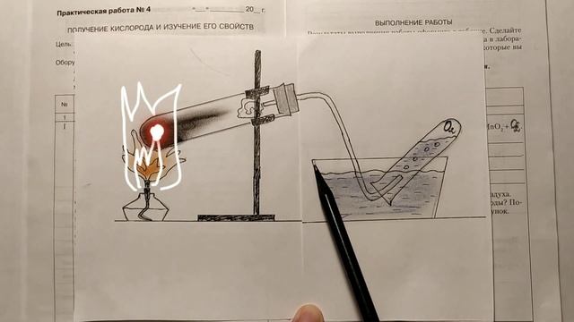 14. Получение кислорода и изучение его свойств. Практическая работа.