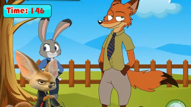 Игра Поцелуй Ника и Джуди Зверополис