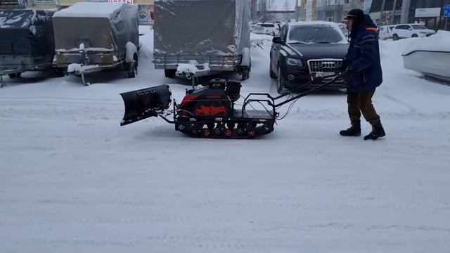 СНЕГО-ОТВАЛ для уборки снега на мотобуксировщик IKUDZO и его аналоги