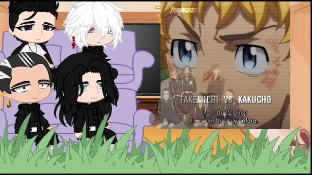 Реакция 1-го поколения Чёрных Драконов на Ханагаки Такемичи 2/2