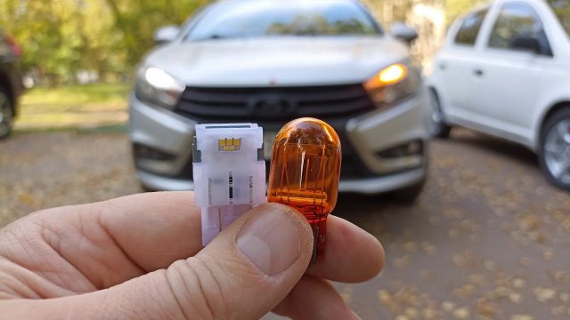 LADA Vesta,,,лампы в ДХО на вкус и цвет ! Выбирай !!!