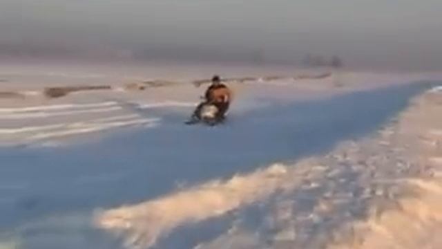 Скорость на Миниснегоход Пегас часть 2.avi