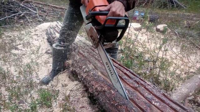 распилка бревен на доски