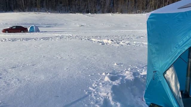 Зимняя Рыбалка на Красноярском водохранилище на заливе листвянка 27.01.2024#сибирь #красноярскийкра