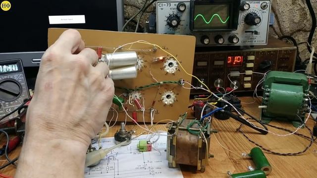 Ламповый усилитель. Оконечный каскад. Настройка усилителя.