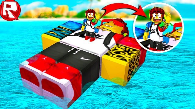 РОБЛОКС ПЛЫВЕМ НА ГИГАНТСКОМ СКОРТИ ЗА СОКРОВИЩАМИ В ROBLOX видео игра как мультик для детей