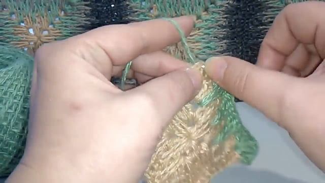 Бабушкин квадрат "Полоскун". Мастер класс.