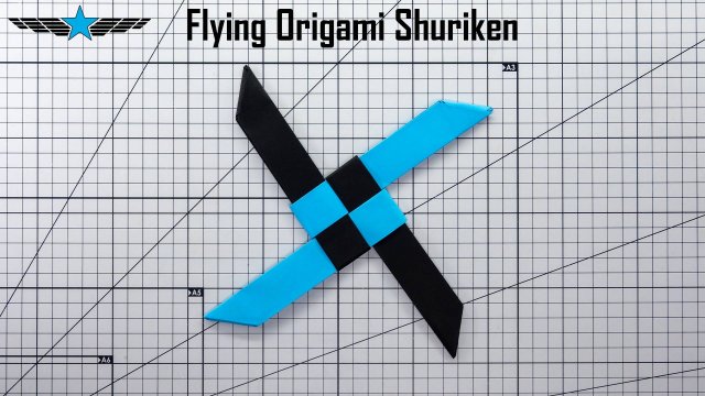 Как сделать сюрикен из бумаги, который действительно летает