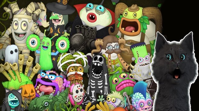 ХЭЛЛОУИН ? Мои Поющие Монстры и Говорящий Супер Кот ? My Singing Monsters