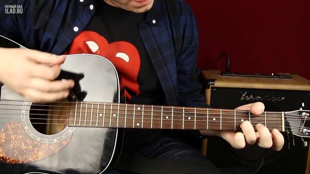 Как играть Paint It Black The Rolling Stones простой разбор на акустике для начинающих - Первый Лад