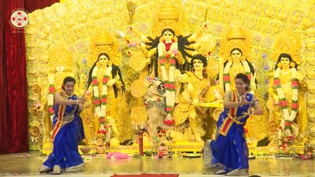 Durga Dancing / DAY 2 / Navaratri Homa & Durga Pooja : 11 October 2018 Morning, Muddenahalli