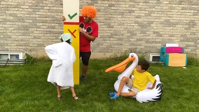 Хайди и Зидан катаются на водной лодке