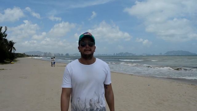 Обзор пляжа в бухте Санья Бэй, Санья