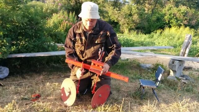 Эксперимент. Нарезка борозды дисковым окучником.