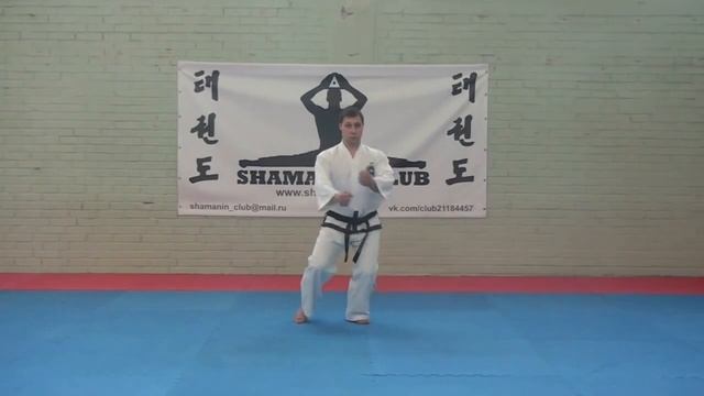 1. 9-й Гуп. Чон-Джи Туль / Chon-Ji Tul (Pattern) - Taekwon-Do ITF. Shamanin Club (Russia).