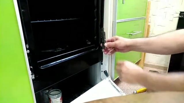 Ремонт дверцы духовки газовой плиты лада
