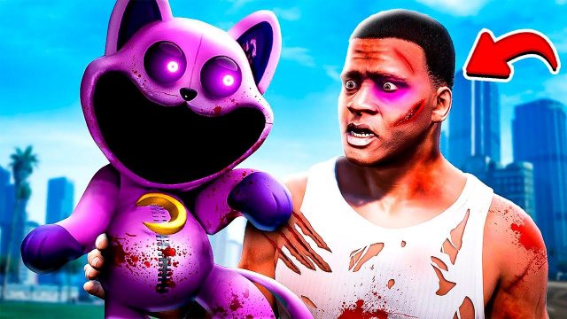 КАК ВЫЖИТЬ ОТ КЭТНАПА 24 ЧАСА ВСЕ СЕРИИ в ГТА 5 МОДЫ! Poppy Playtime 3 ОБЗОР МОДА в GTA 5 ВИДЕО