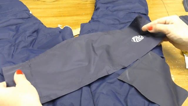 Как зашить рваные коленки на детских брюках.