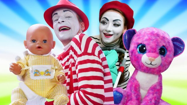 Игры в куклы БЕБИ БОН для девочек.  Кукла Беби Бон и котенок! Развивающие видео куклы Baby born