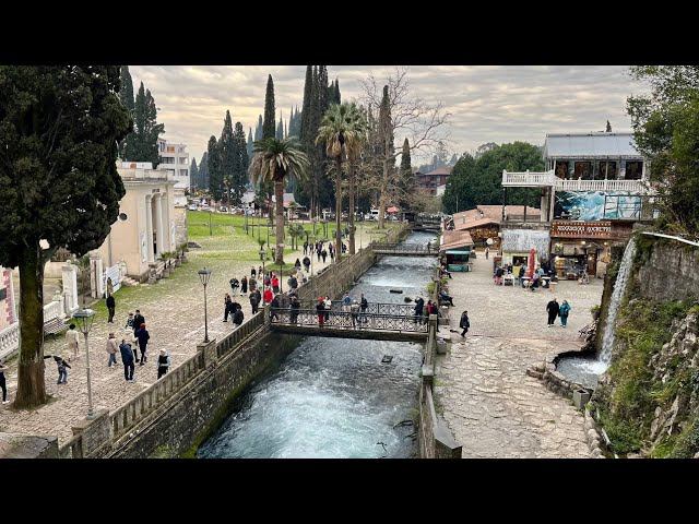 Абхазия январь 2024. Пиццунда, Новый Афон. Десятый и одиннадцатый день новогоднего путешествия.