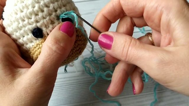 КАК ВЫШИТЬ ГЛАЗКИ ВЯЗАНОЙ ИГРУШКЕ / ГЛАЗКИ ДЛЯ ИГРУШЕК АМИГУРУМИ