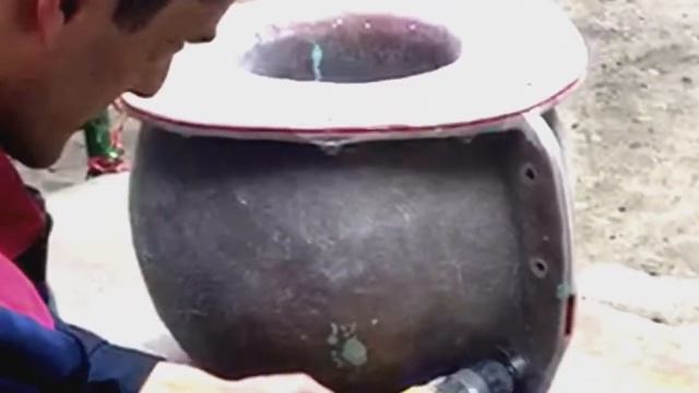 Как просто сделать вазон с формой ВТС (мытый бетон, чистый бетон)