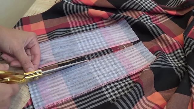 Обработка втачной планки