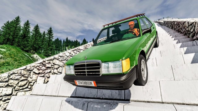 Автомобили против лестниц – BeamNG Drive