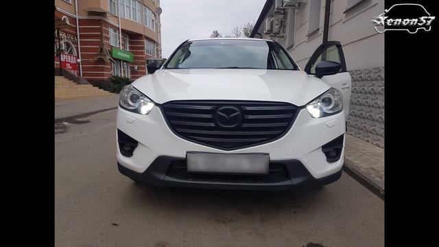 Mazda CX-5 / Установка светодиодных ламп Н15 ExpoLight PRO Mini ДХО + Дальний свет
