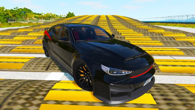 Автомобили против растущих лежачих полицейских - BeamNG Drive
