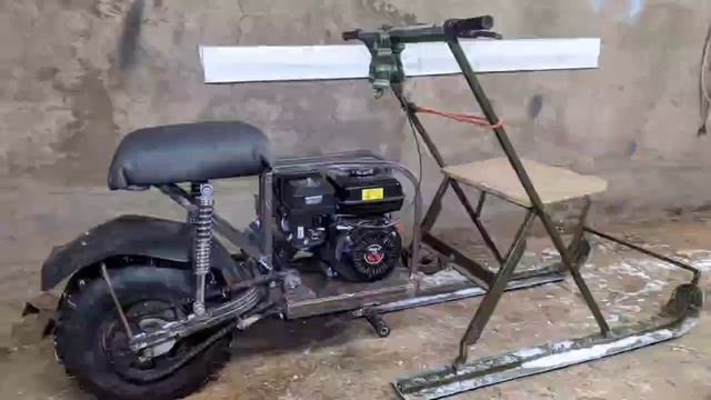 Сани с мотором для рыбалки и не только