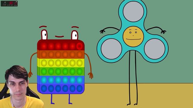 ПОП ИТ.EXE YБИЛ СПИННЕР ?! - СБОРНИК МУЛЬТОВ про Поп Ит, Симпл Димпл и Спинер Реакция