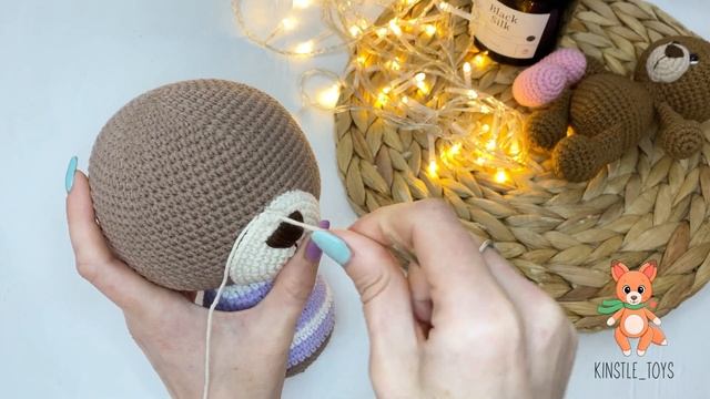 Собираем вязаную игрушку?Как красиво пришить детали