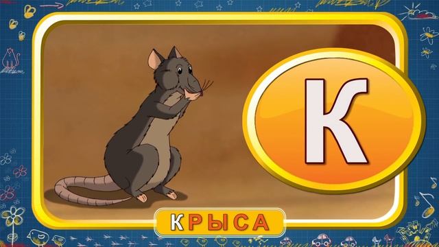 Мультипедия Русский алфавит Буква К (Уроки тетушки Совы)