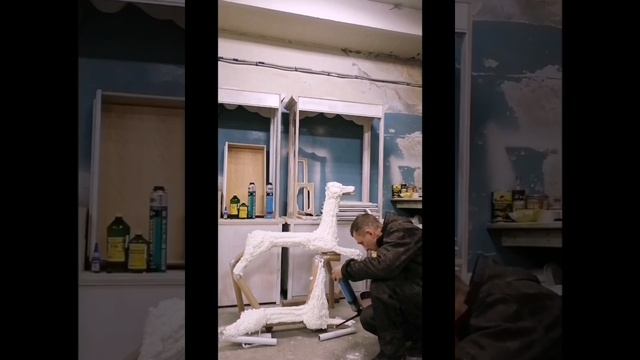 #Объёмные фигуры из монтажной пены.