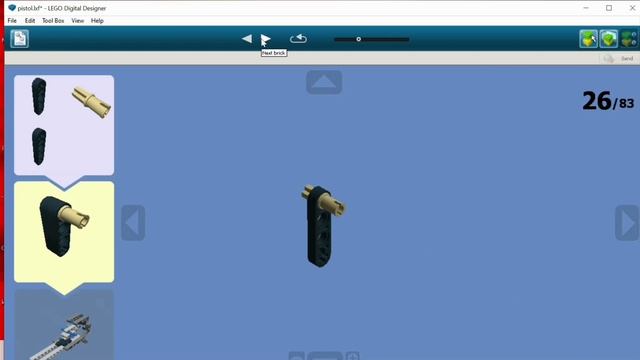 Пистолет из Лего Техник (+инструкция)  NEW!