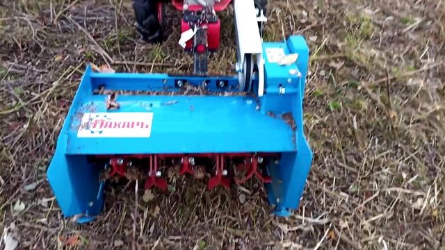 Мульчер "Пахарь" на мотоблоке "Агат" или Косилка "Мульчер М-60" к мотоблокам. Первые метры.