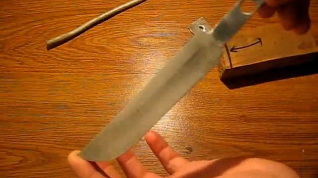 Очередной нож из быстрореза Р6М5 своими руками