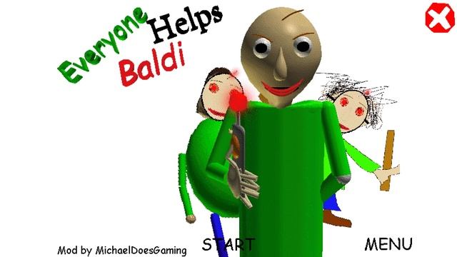 Everyone helps baldi! - Baldi's Basics Mod